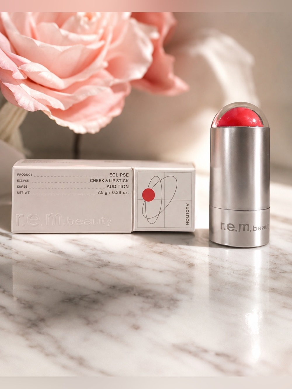 r.e.m. beauty Eclipse Cheek & Lip Stick Audition Cream Blush Lip Color